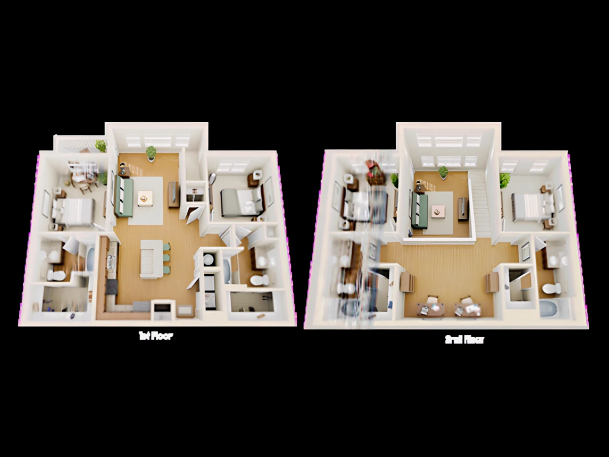 4 Rooms view 1