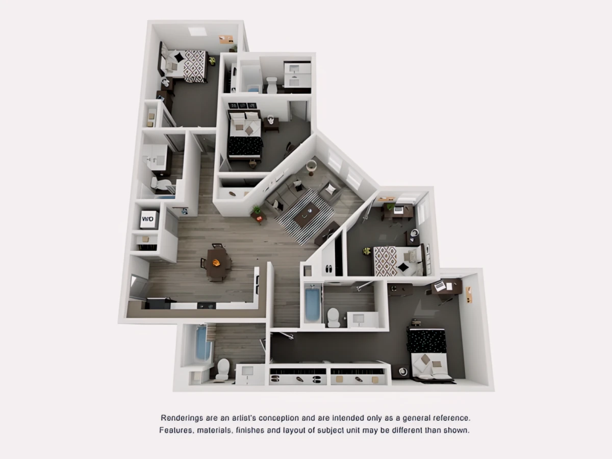 4 Rooms view 1