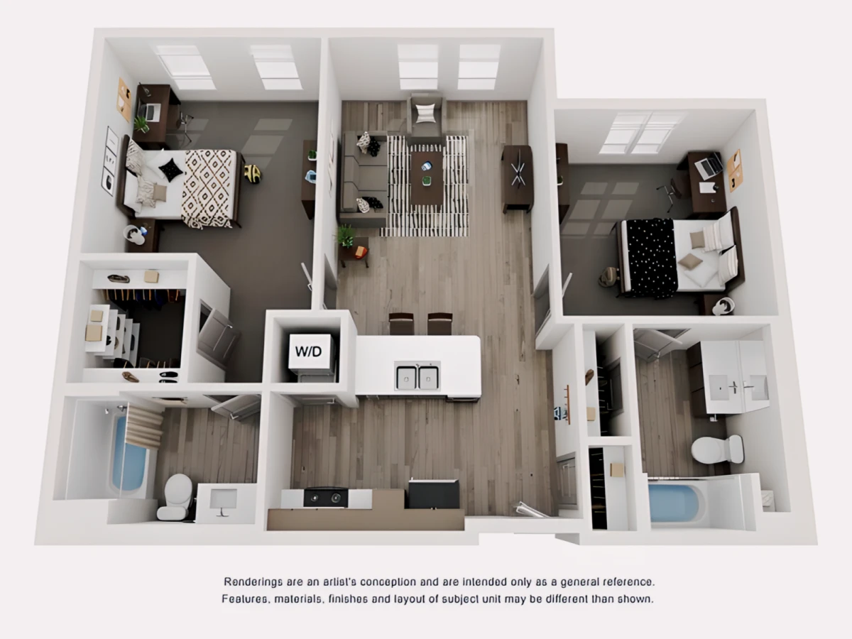 2 Rooms view 1