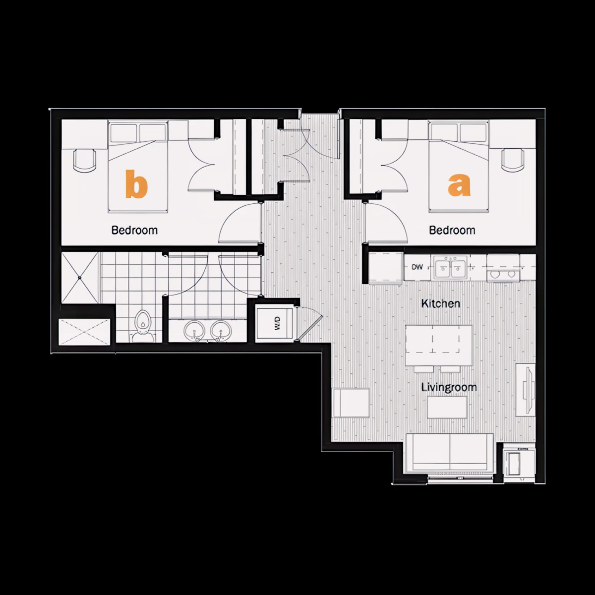 2 Rooms view 3