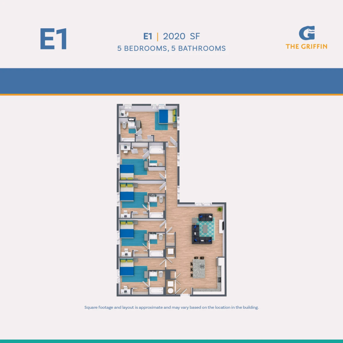 5 Rooms view 3