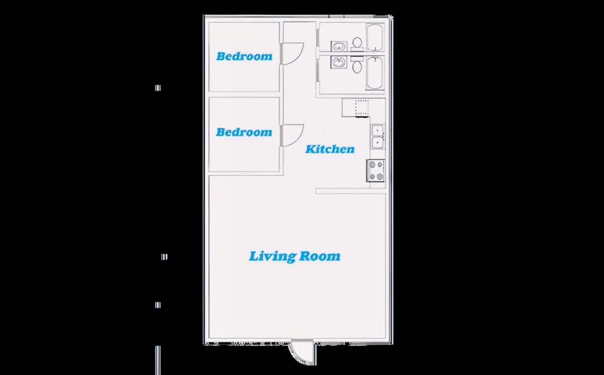 2 Rooms view 1
