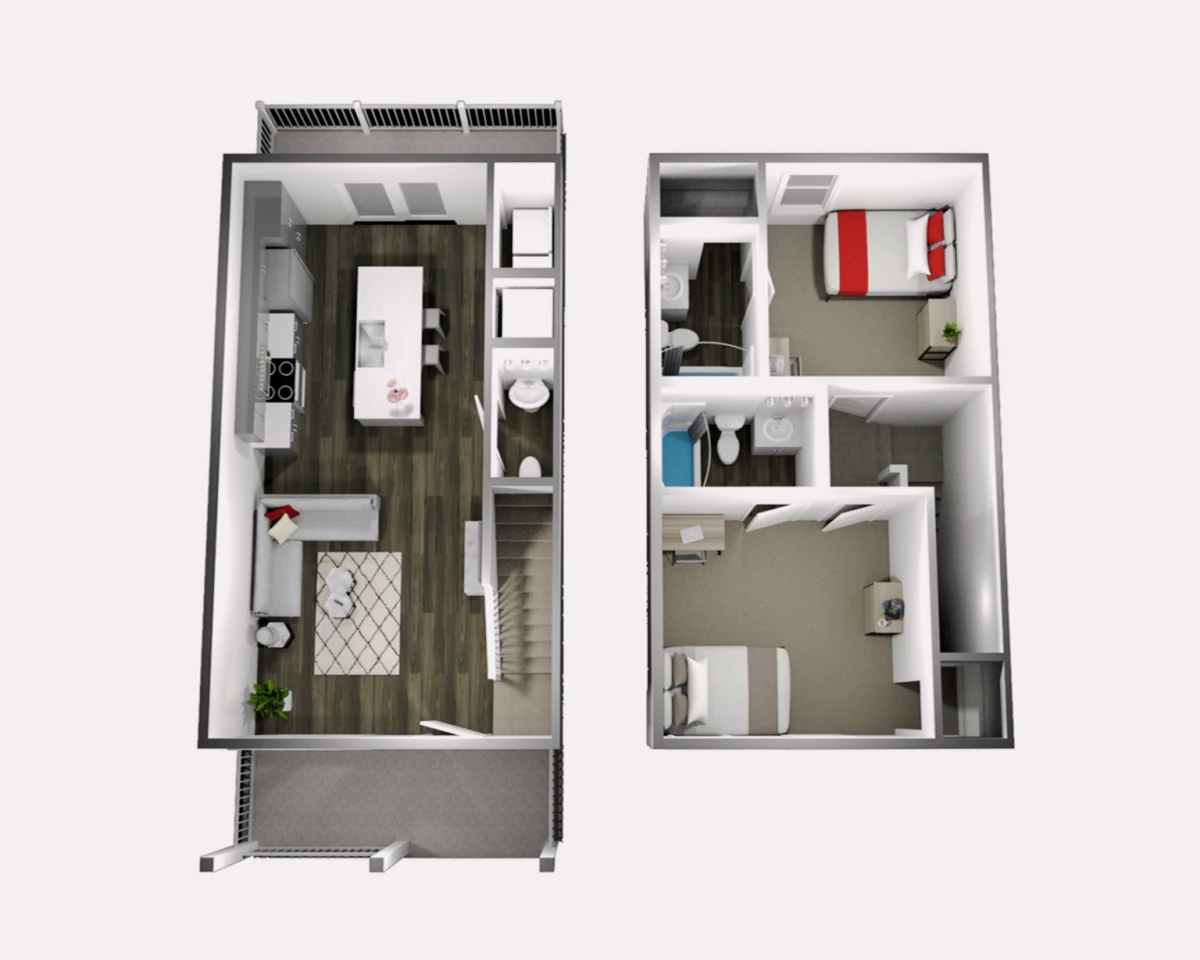 2 Rooms view 3
