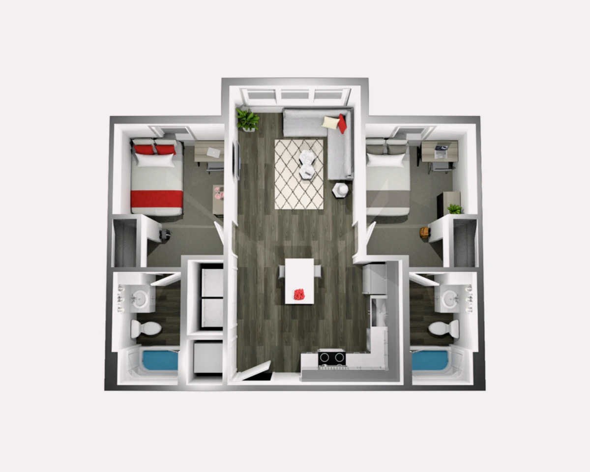 2 Rooms view 2