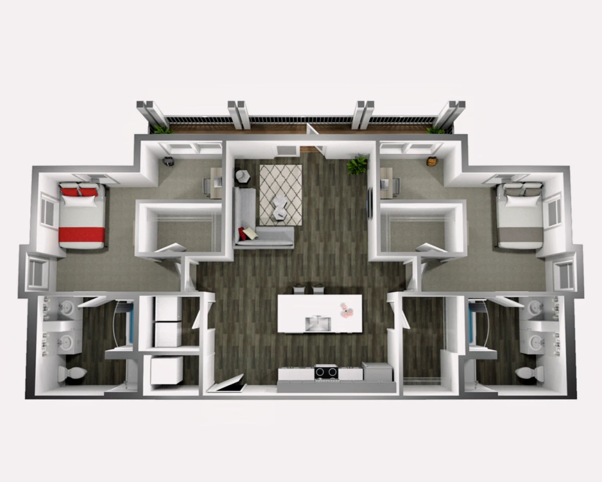 2 Rooms view 2