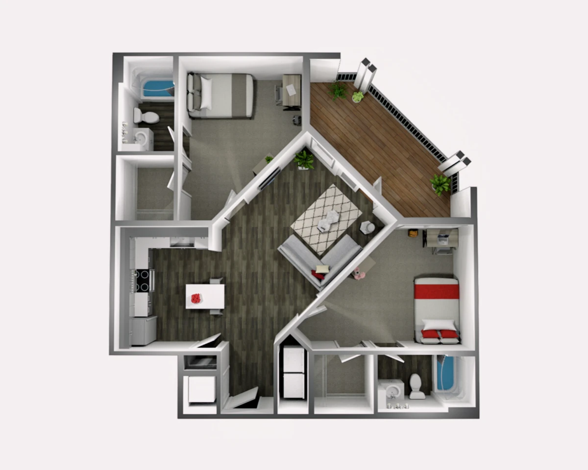 2 Rooms view 4