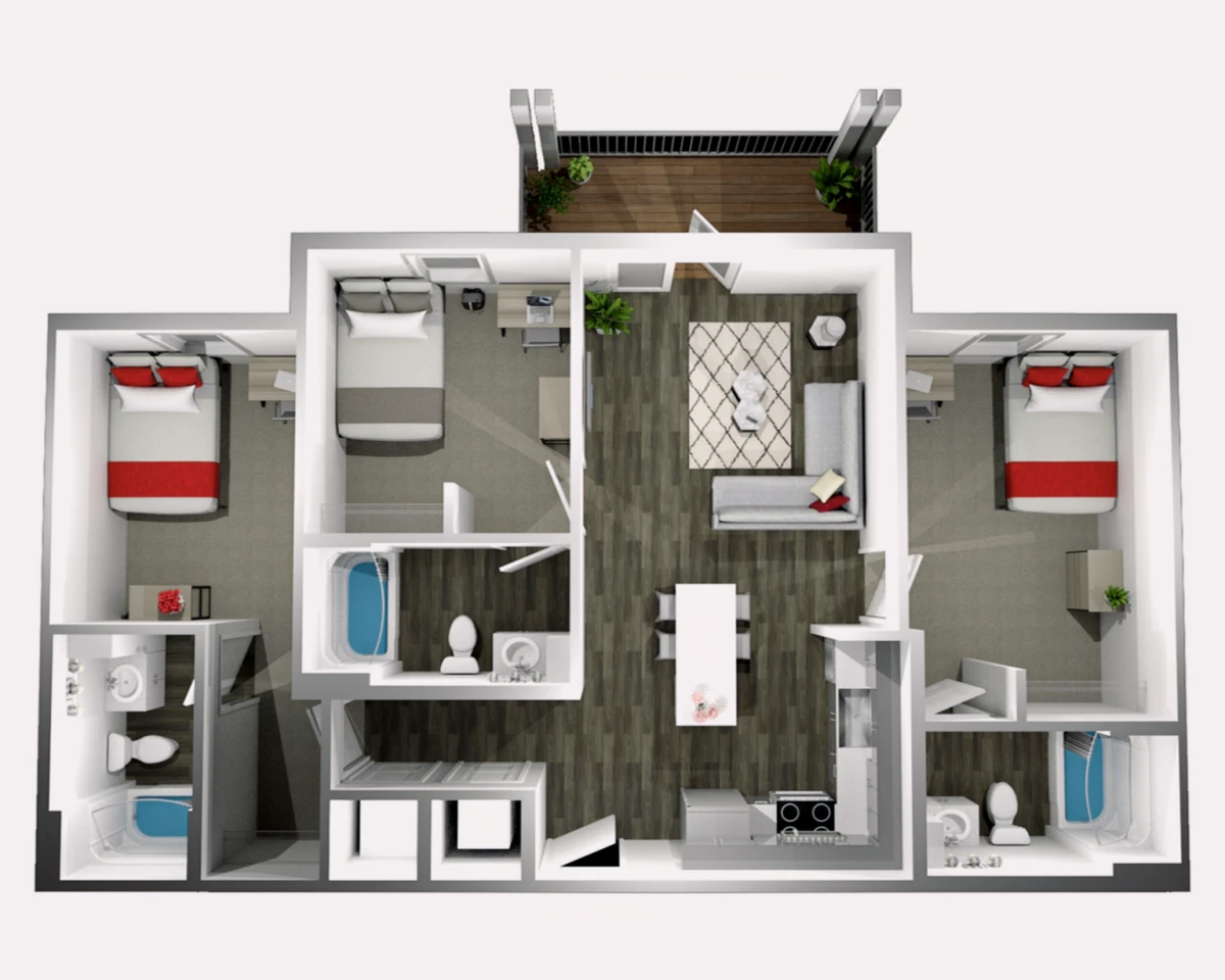 3 Rooms view 3