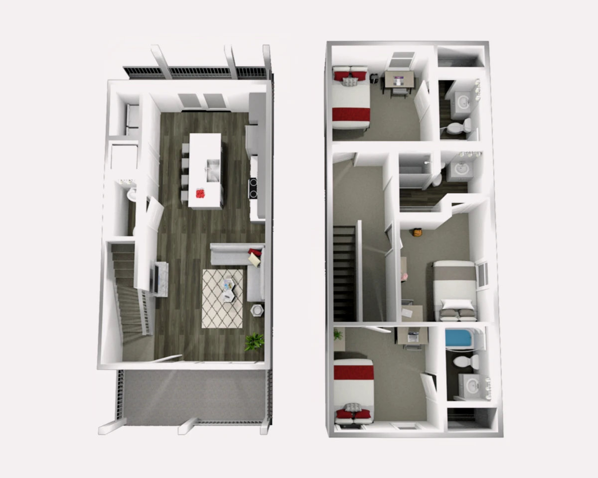 3 Rooms view 2