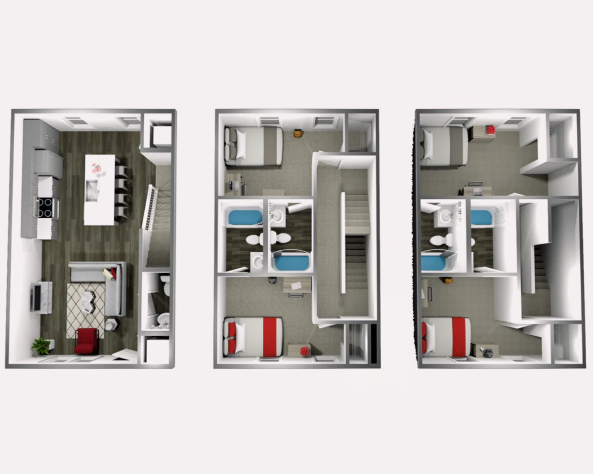 4 Rooms view 3