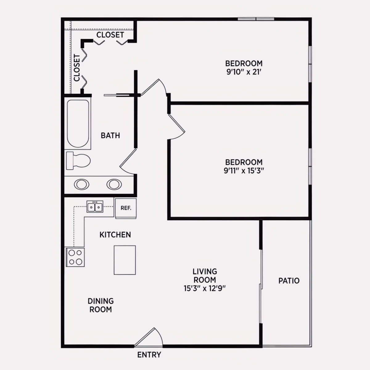 2 Rooms view 3