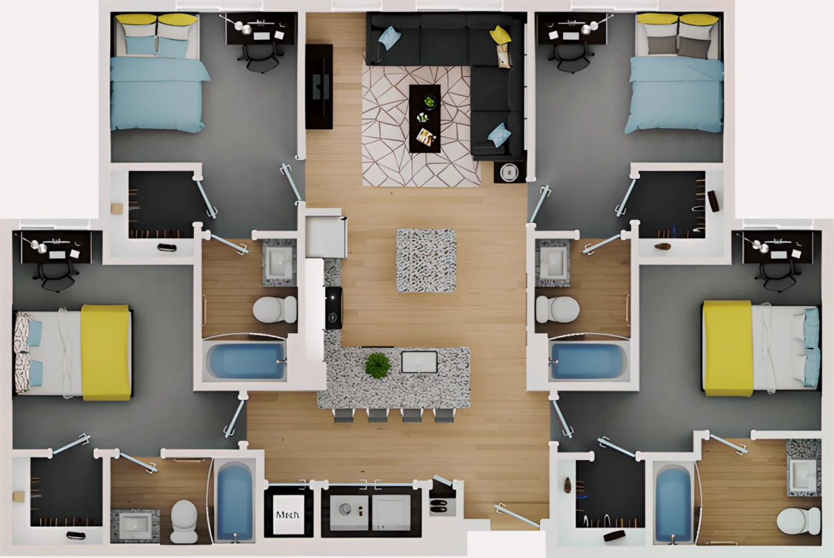4 Bed 4 Bath D1