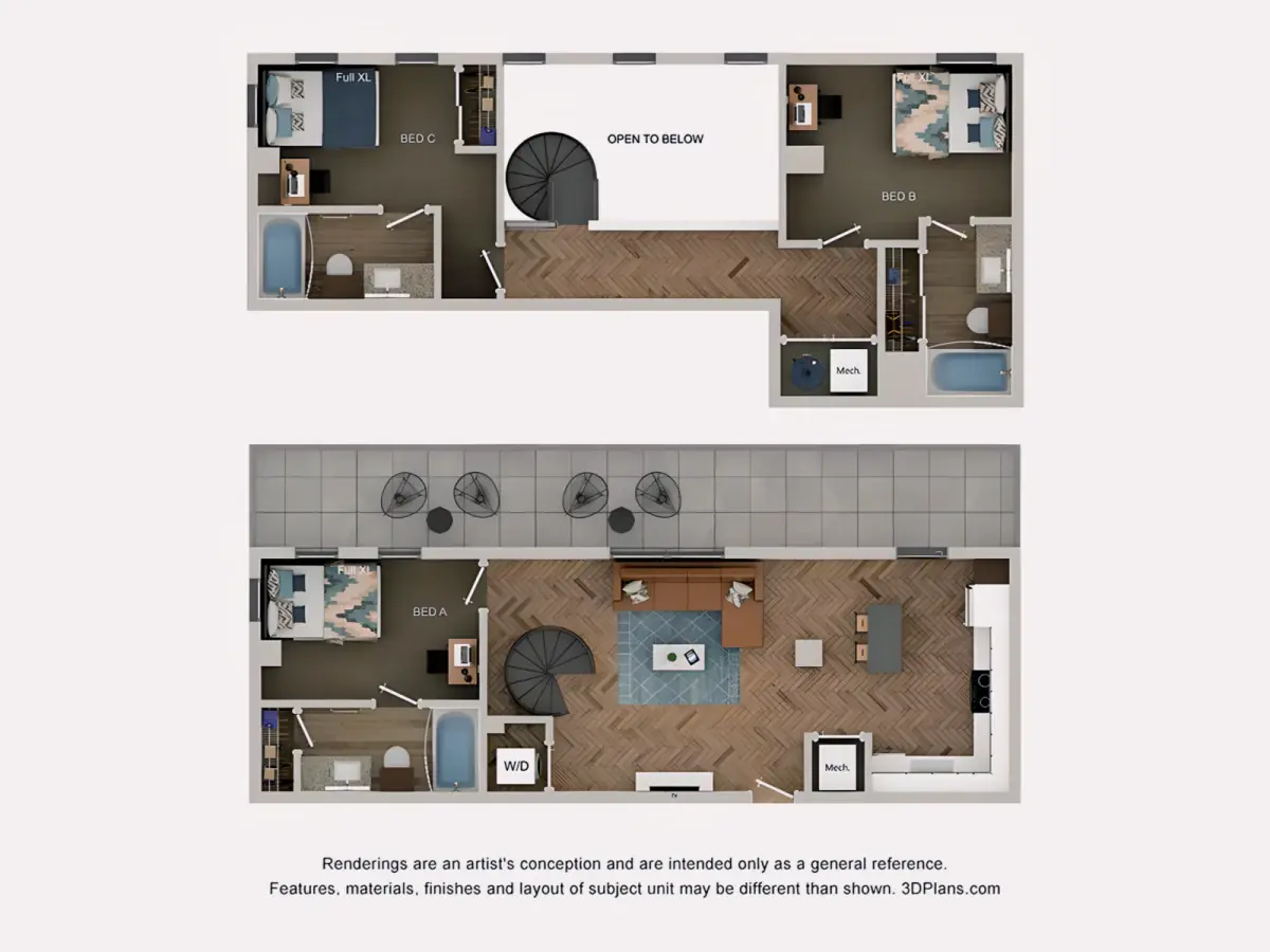 3 Rooms view 4