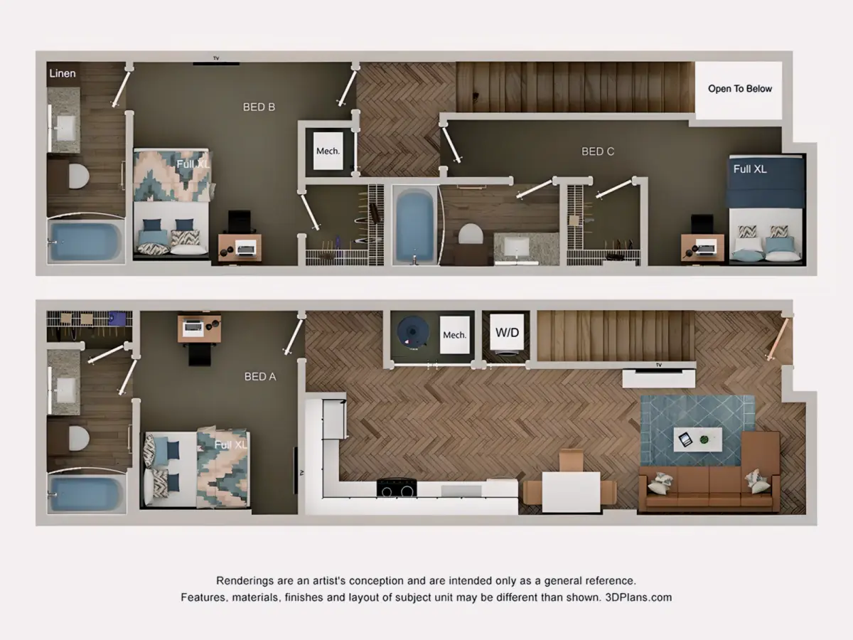 3 Rooms view 2