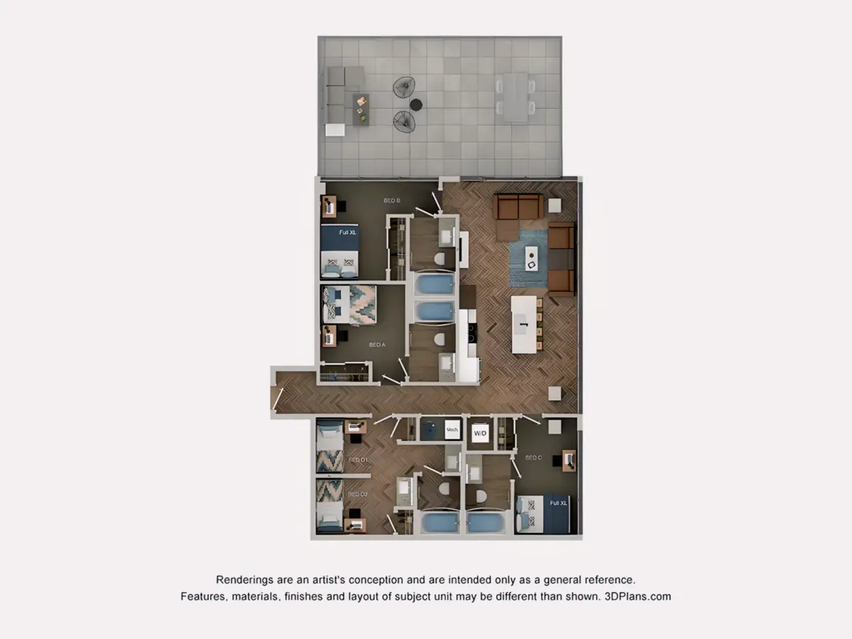 Shared Rooms view 1