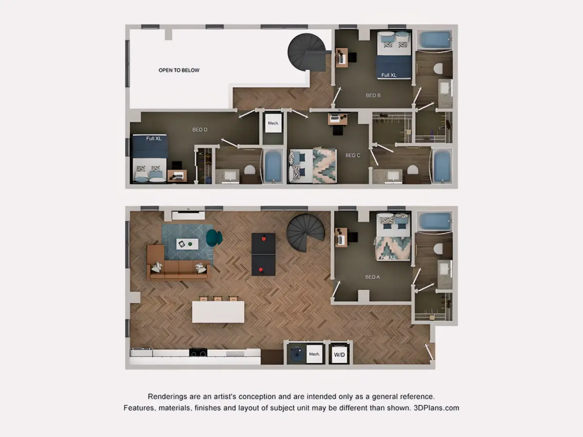4 Rooms view 2