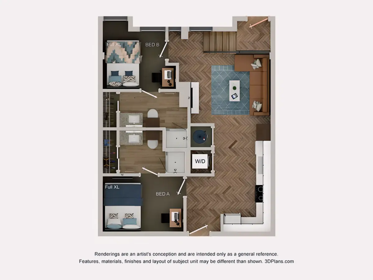 2 Rooms view 3