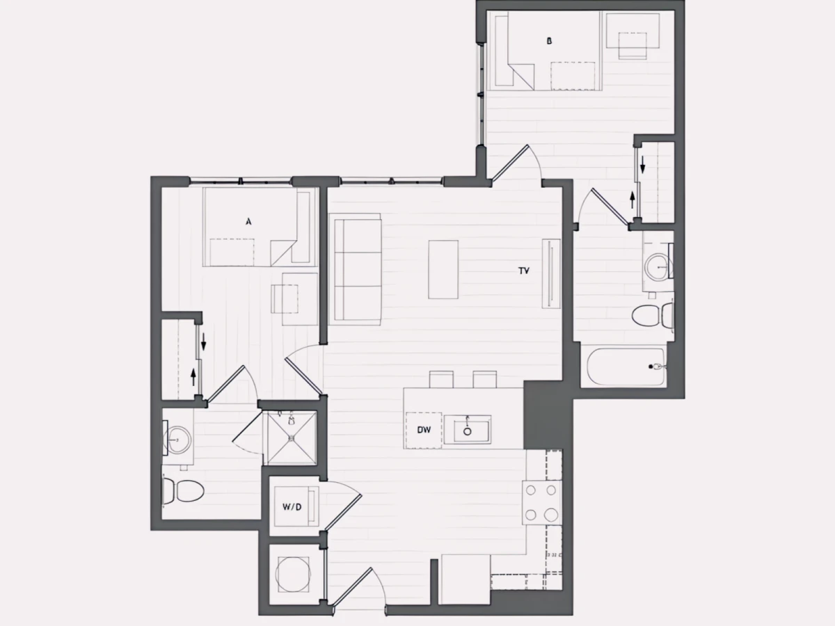 2 Rooms view 3