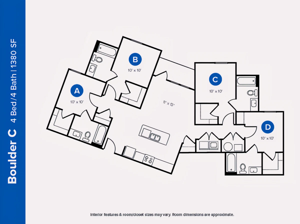 4 Rooms view 2