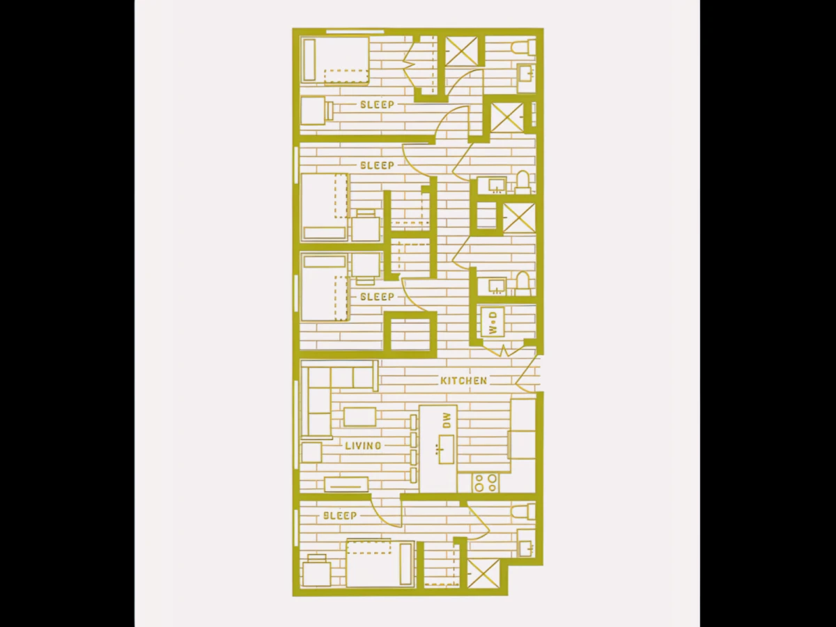 4 Rooms view 2