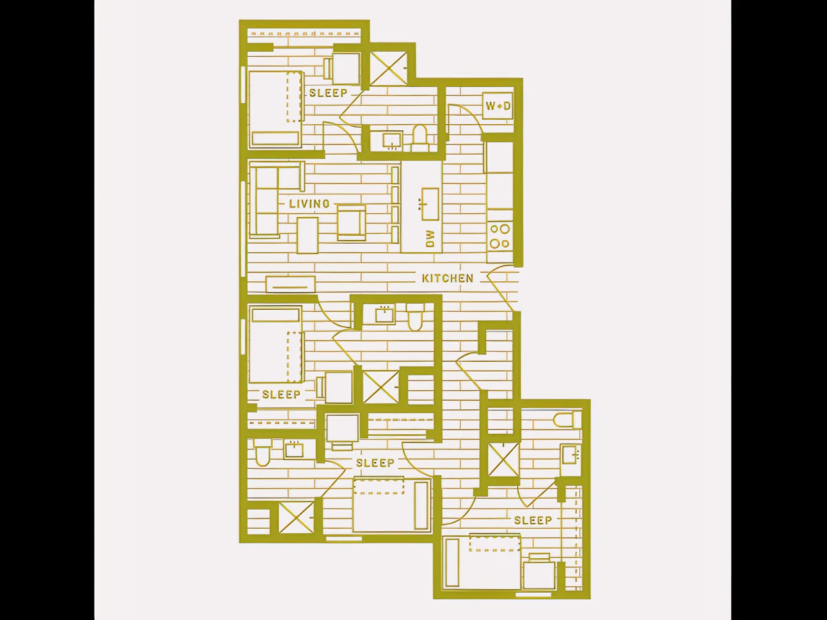 4 Rooms view 3