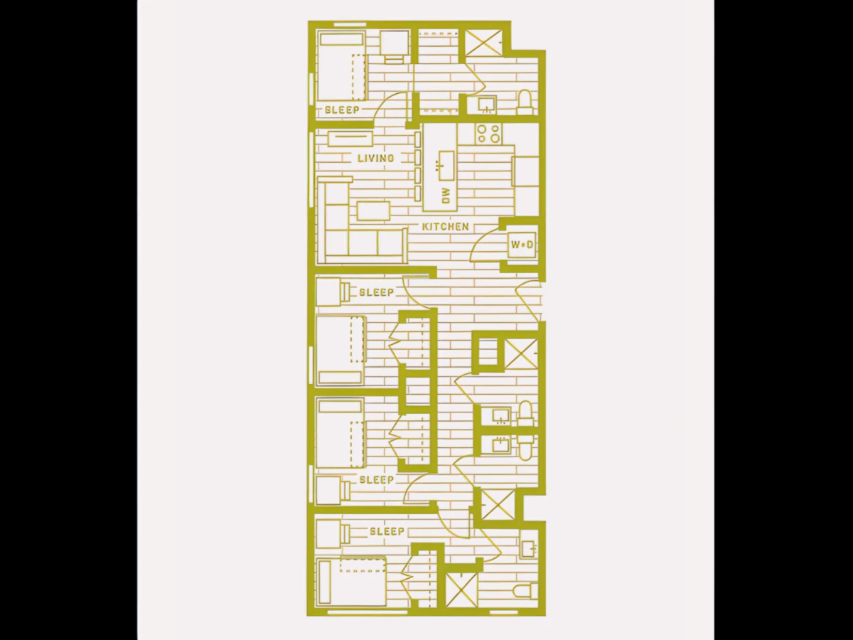 4 Rooms view 1