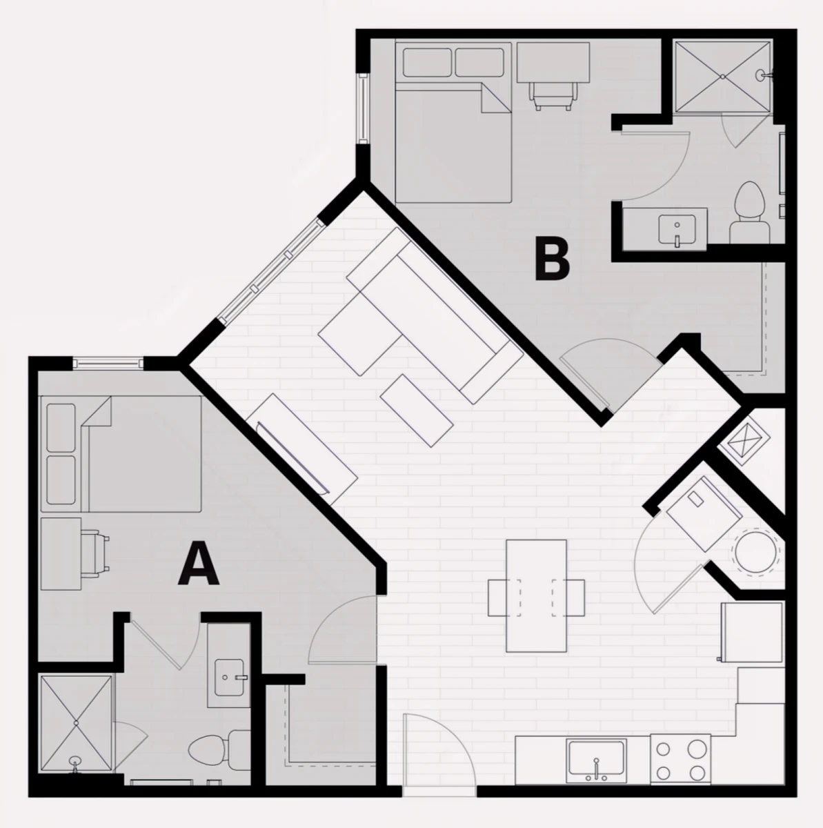 2 Rooms view 3