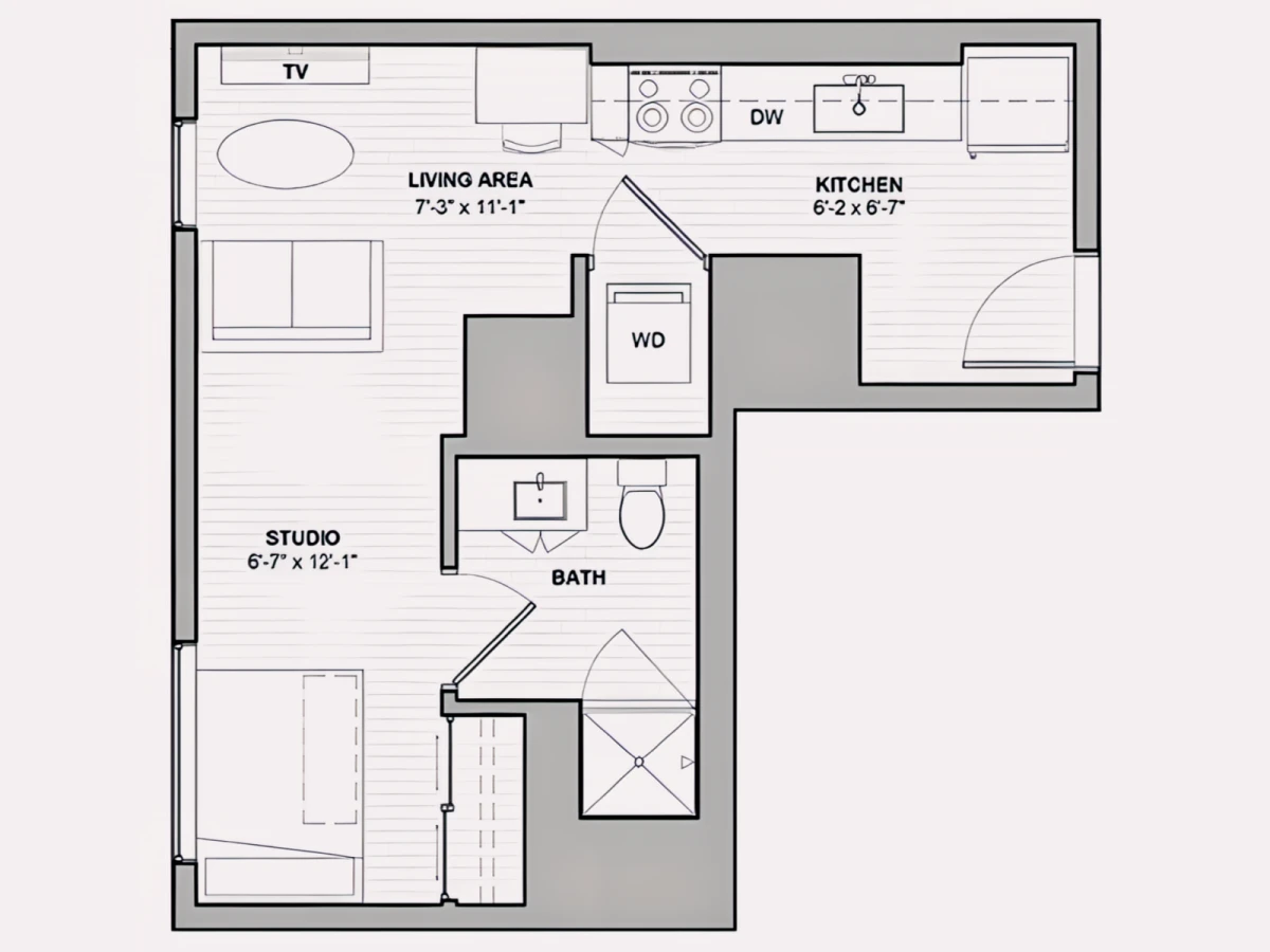 Studio Rooms view 1