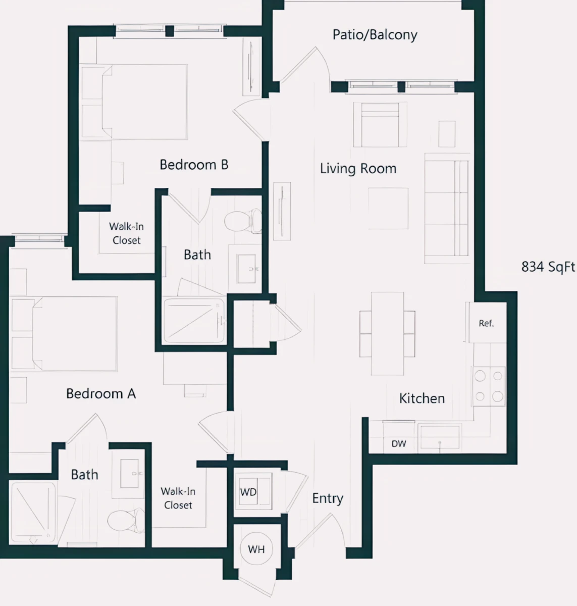 4 Rooms view 2