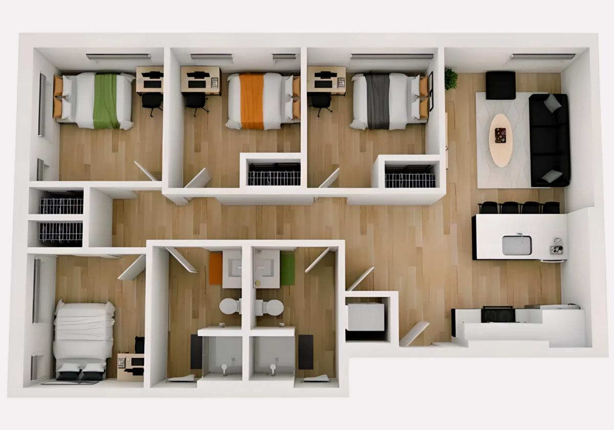 2 Rooms view 2