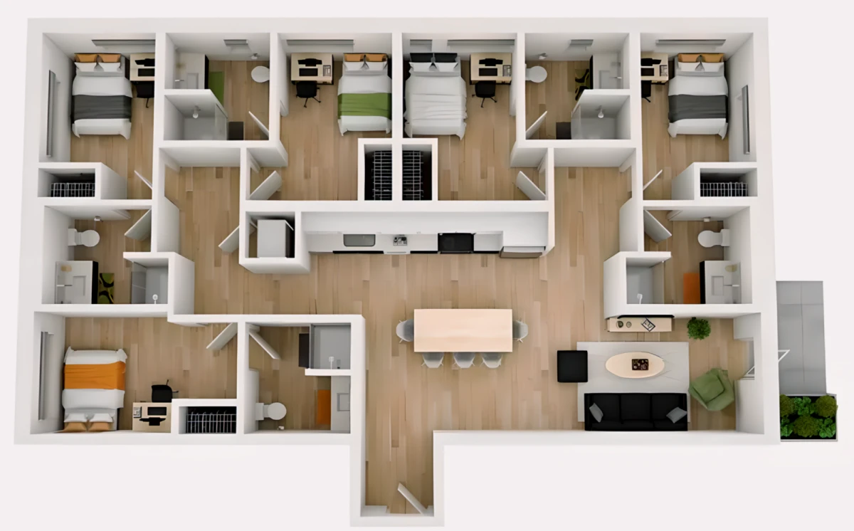 5 Rooms view 4