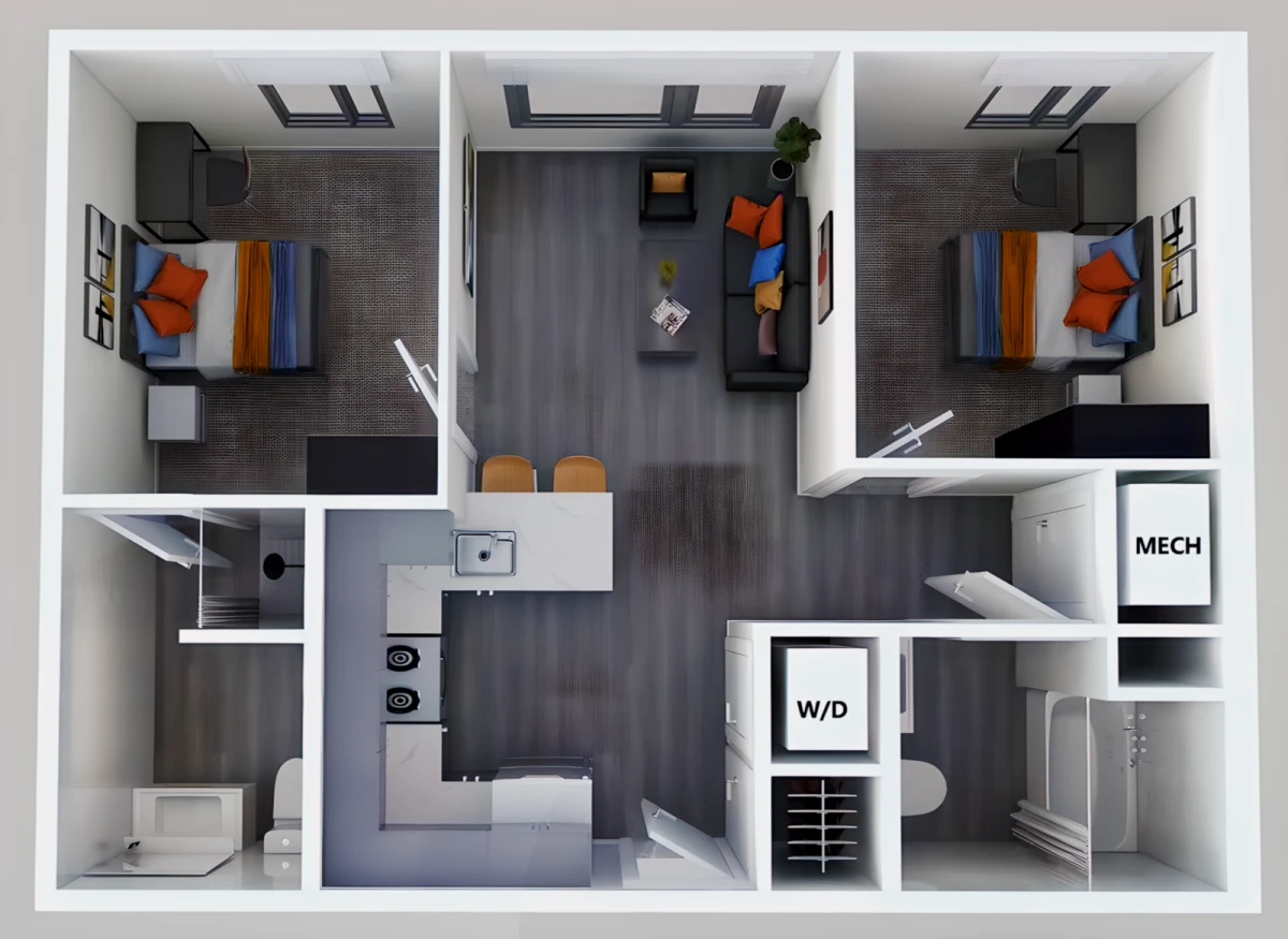 2 Bed 2 Bath The Sage
