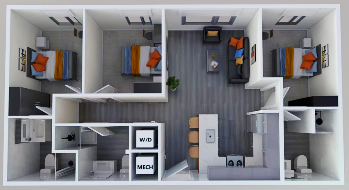3 Bed 3 Bath The Willow