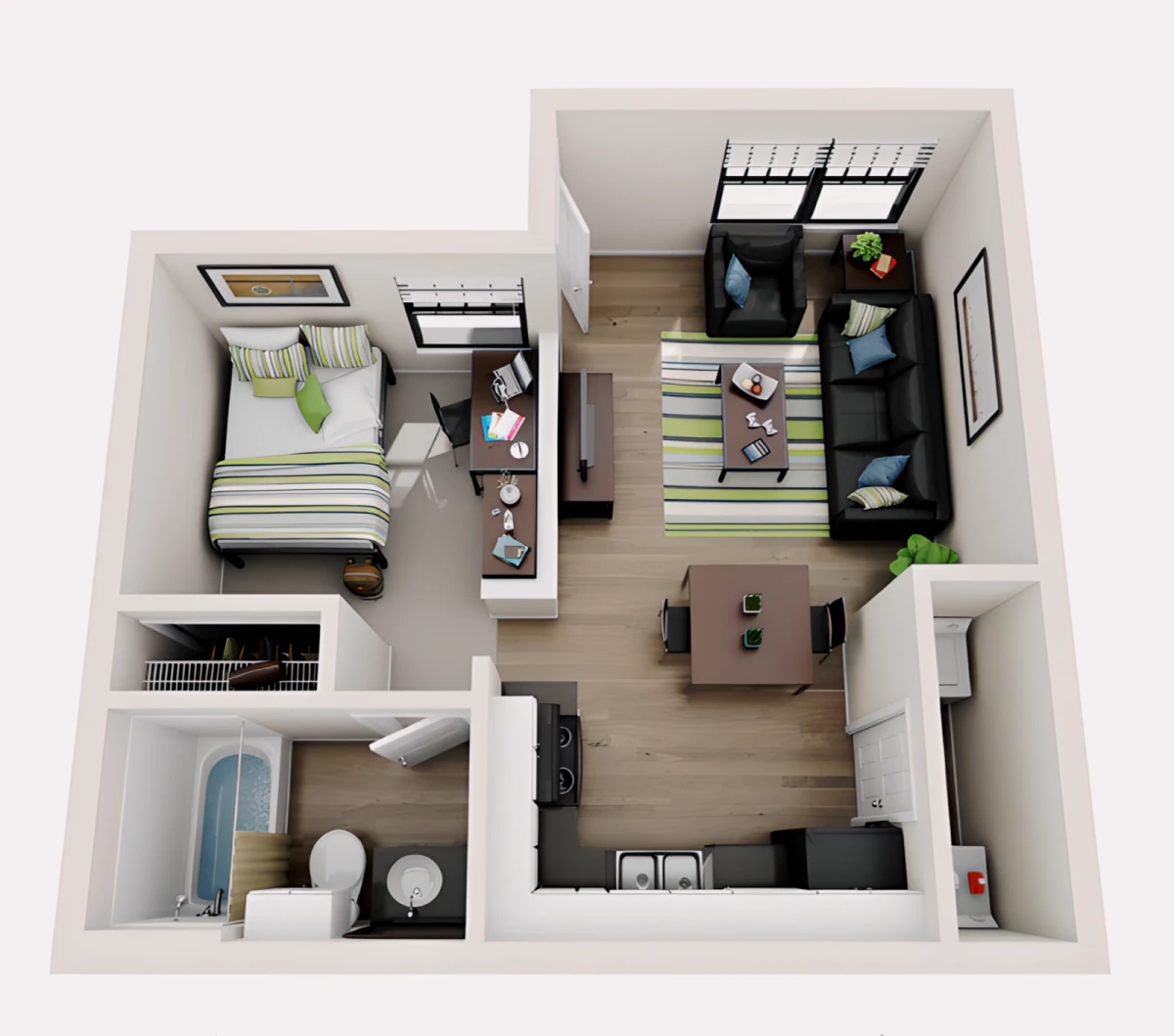 Studio Rooms view 1
