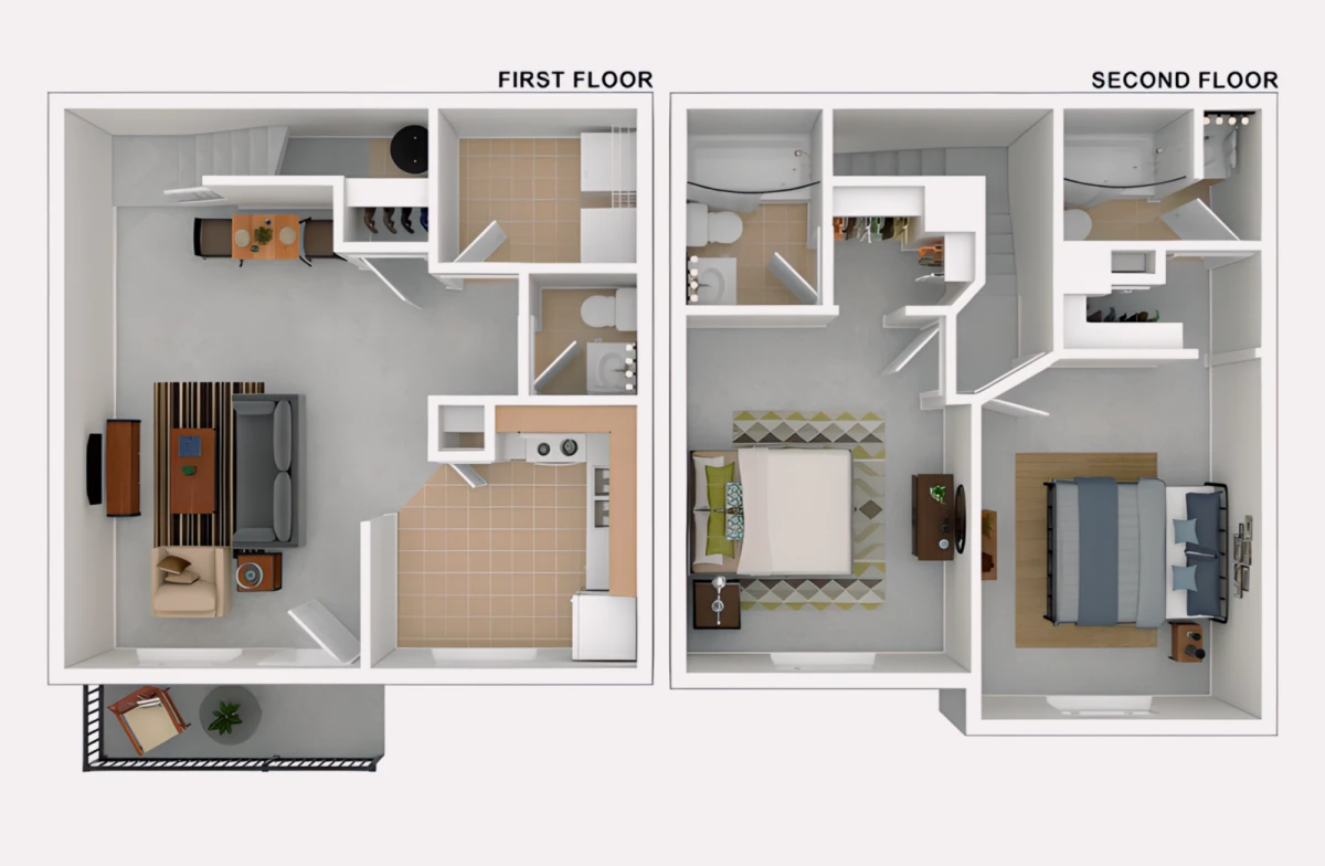 2 Rooms view 1