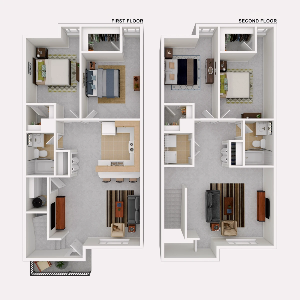 4 Rooms view 1