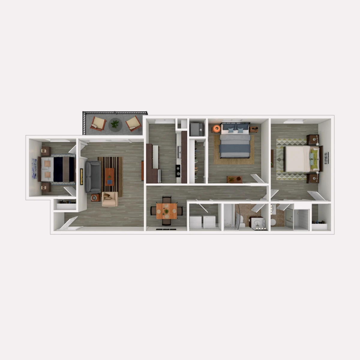3 Rooms view 2