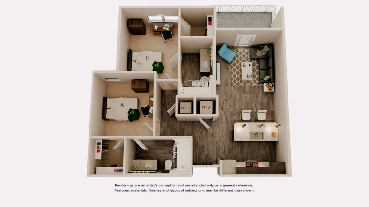 2 Rooms view 2