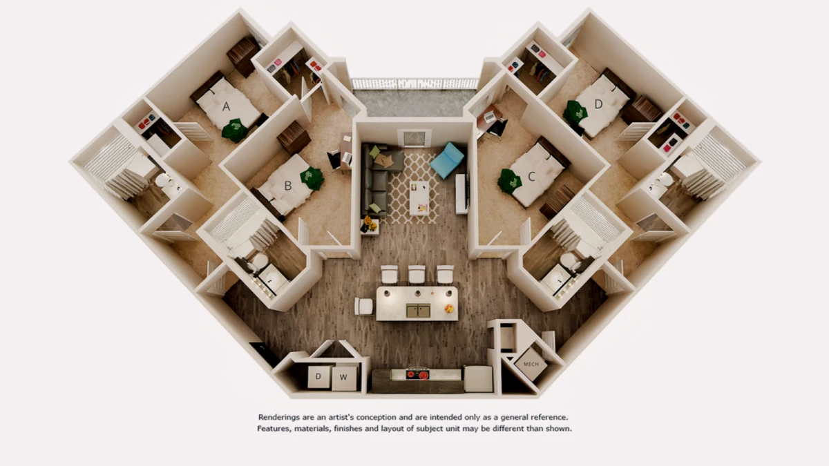4 Rooms view 4