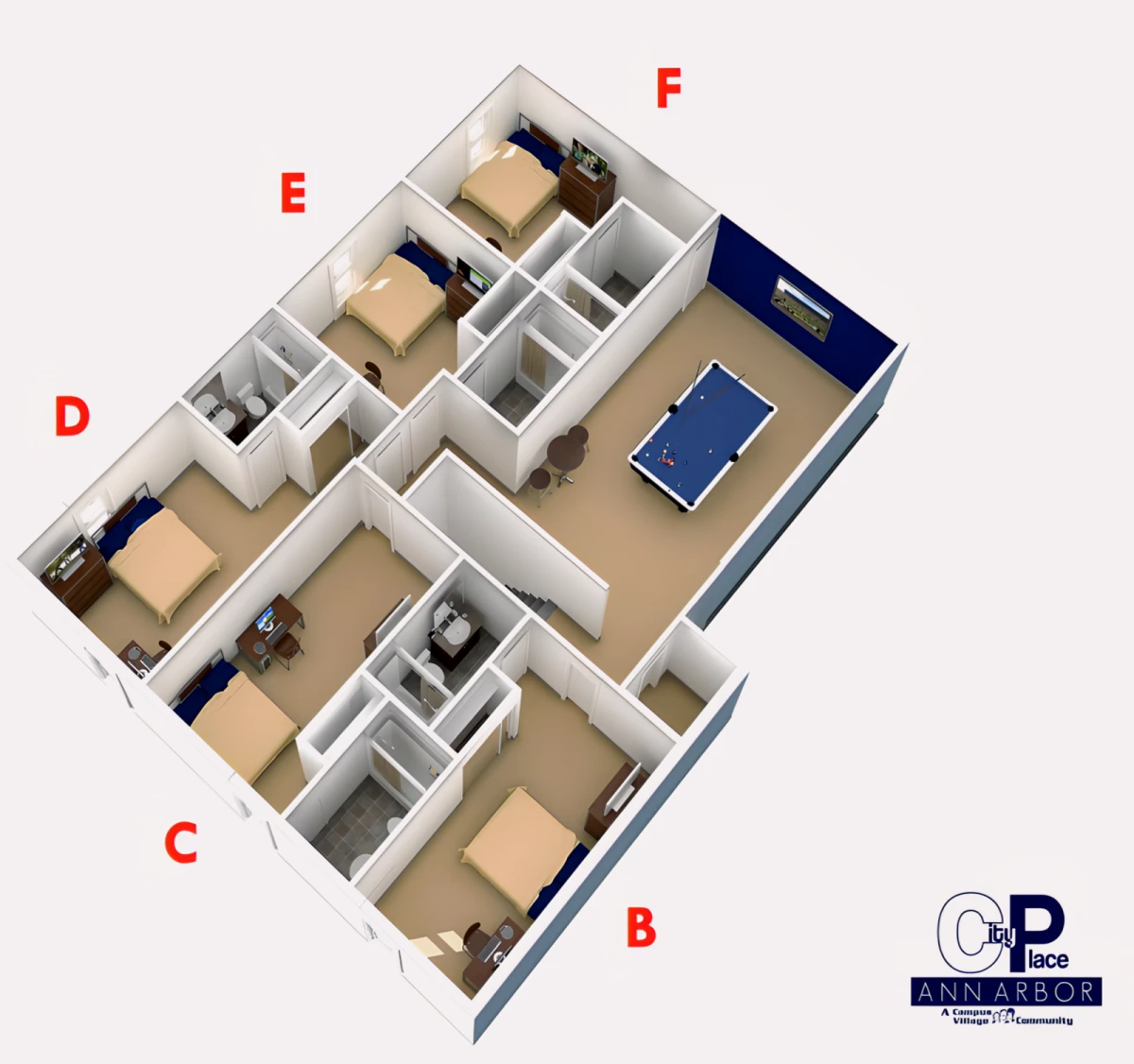 Shared Rooms view 1