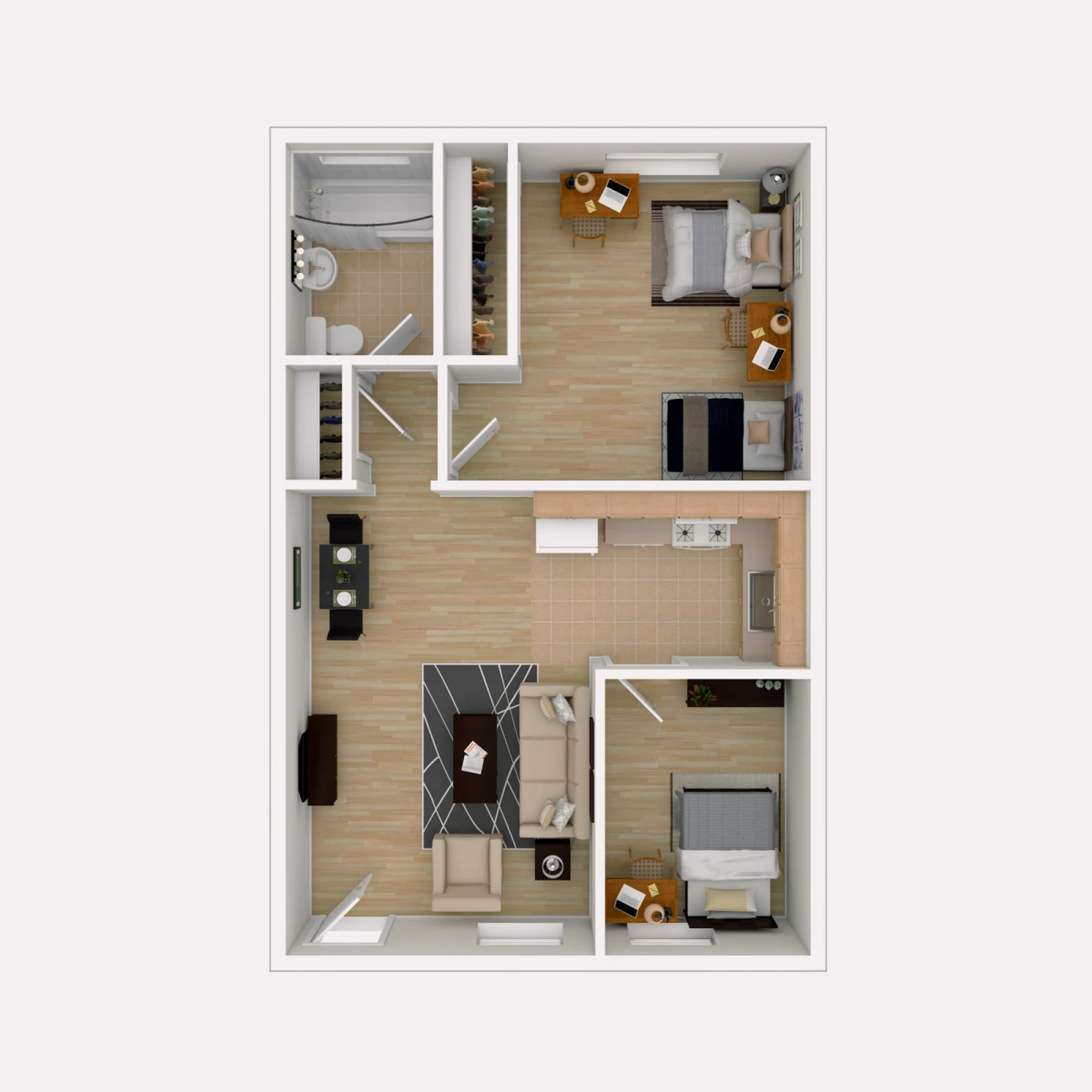 2 Bedroom 1 Bathroom