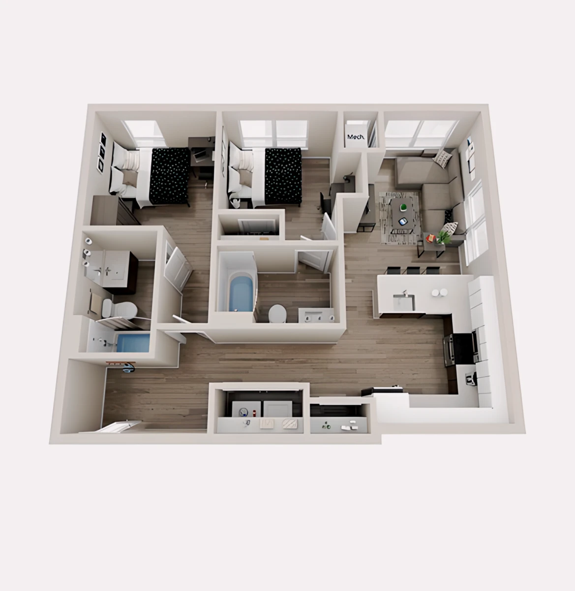 2 Rooms view 4