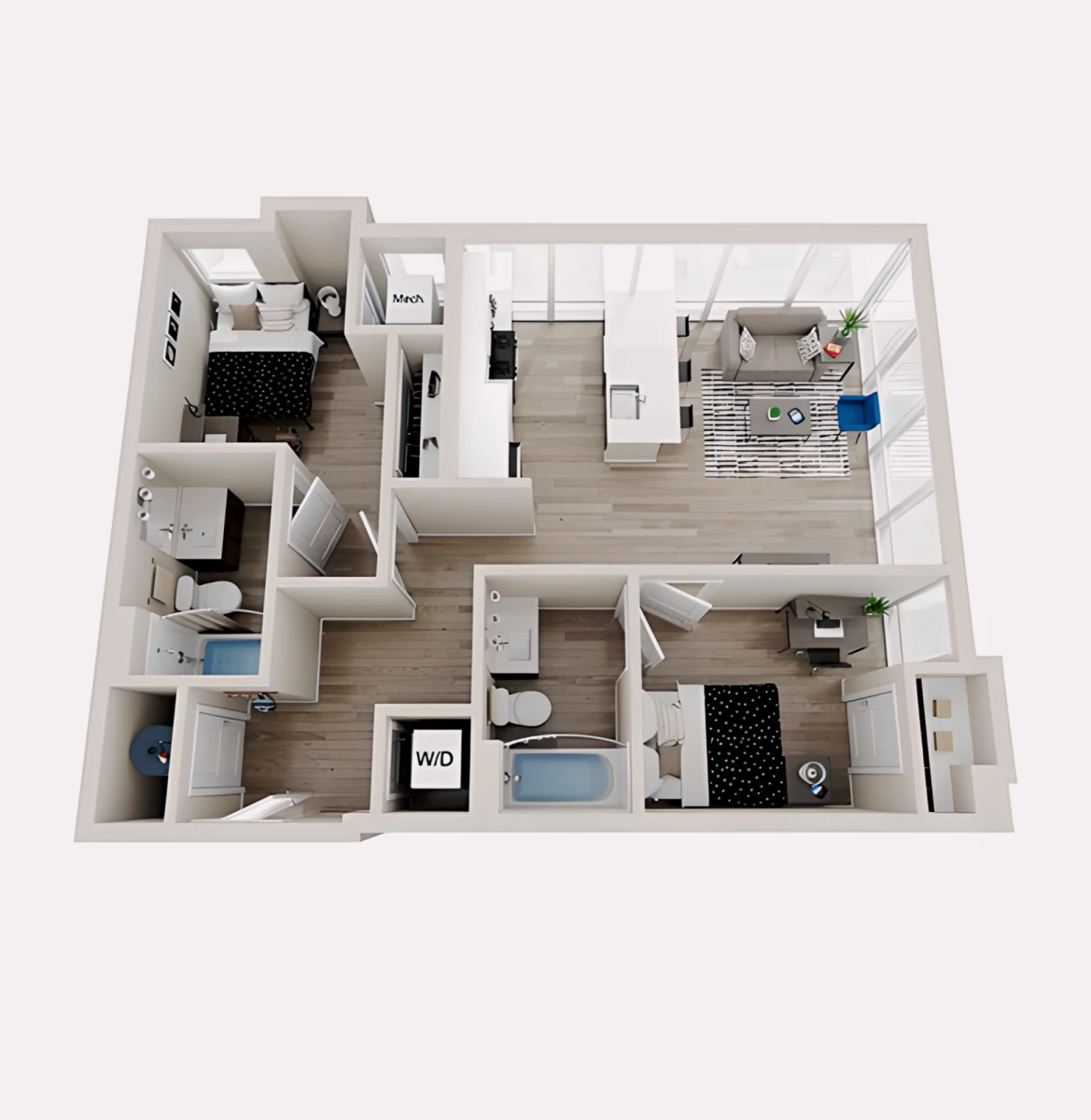 2 Rooms view 3