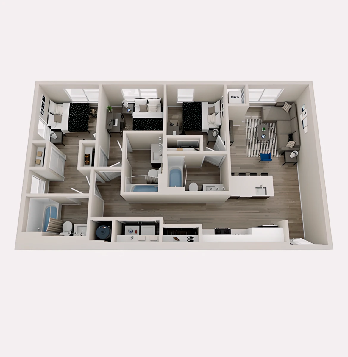 3 Rooms view 2