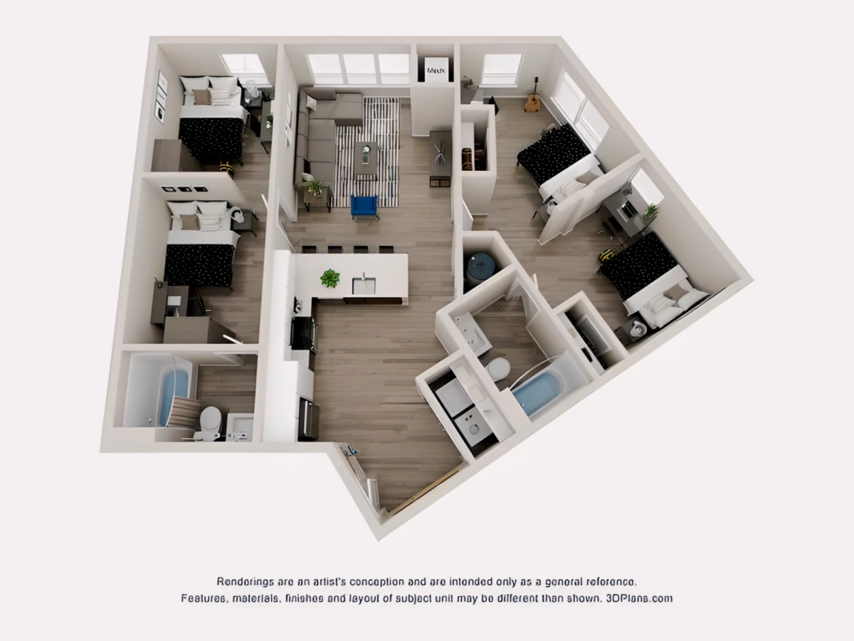 Shared Rooms view 3