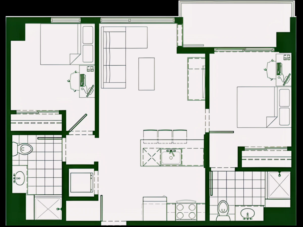 2 Rooms view 2