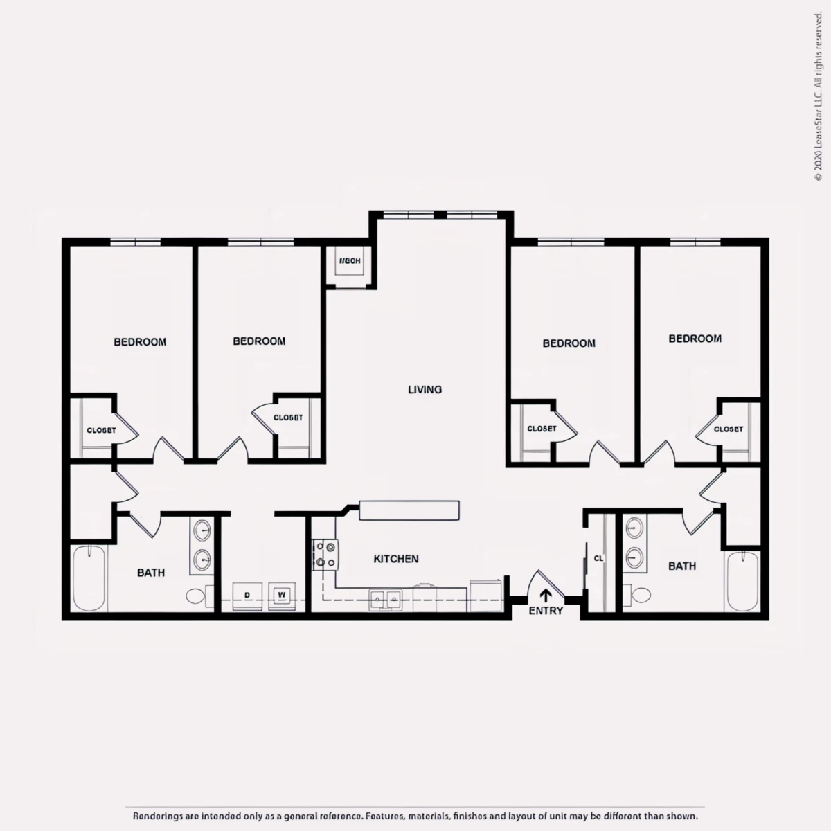 4 Rooms view 1