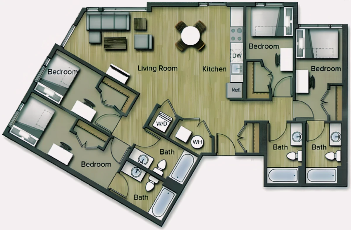 4 Rooms view 4