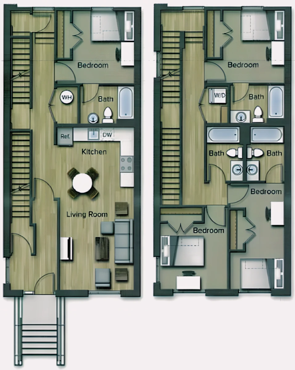 4 Rooms view 1