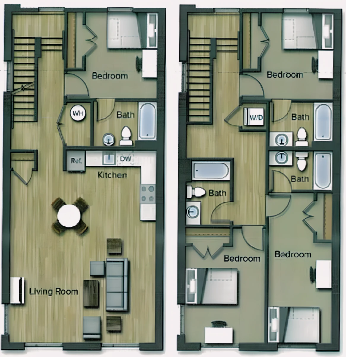 4 Rooms view 1