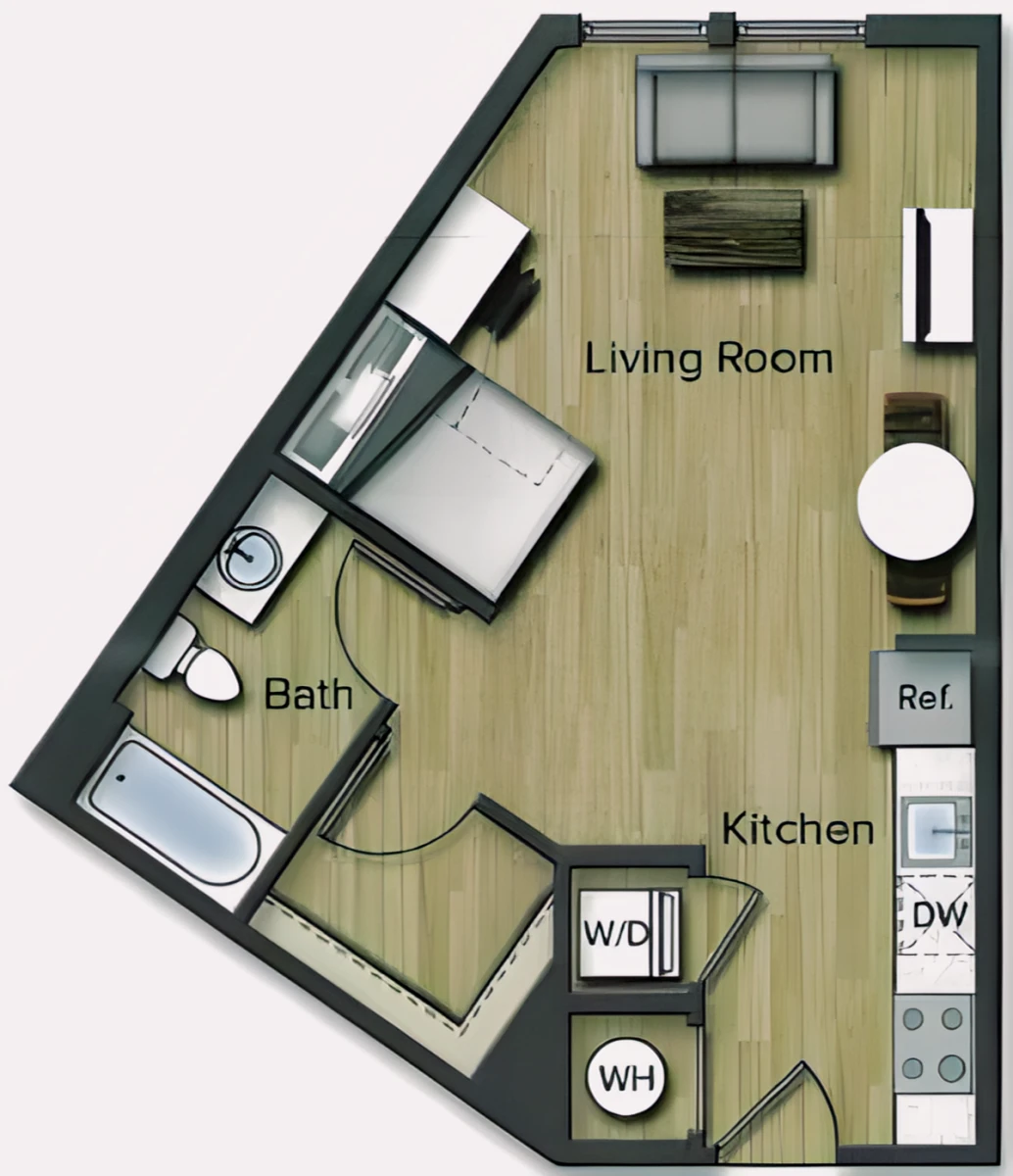 Studio Rooms view 3